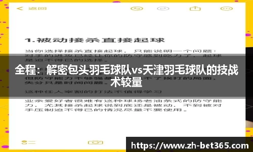 全程：解密包头羽毛球队vs天津羽毛球队的技战术较量